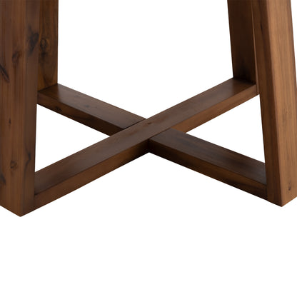 Dining Table Round Maeve Hm6574.01 Grey Fiber Cement--acacia Wood Φ130x74hcm.