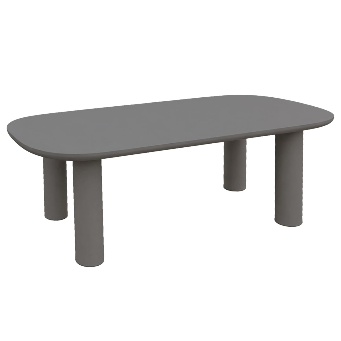 Dining Table Kiora Hm6597.01 Grey Fiber Cement 200x100x75hcm