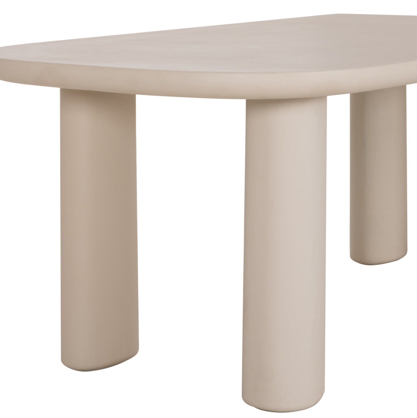 Dining Table Kiora Hm6597.02 Beige Fiber Cement 200x100x76hcm.