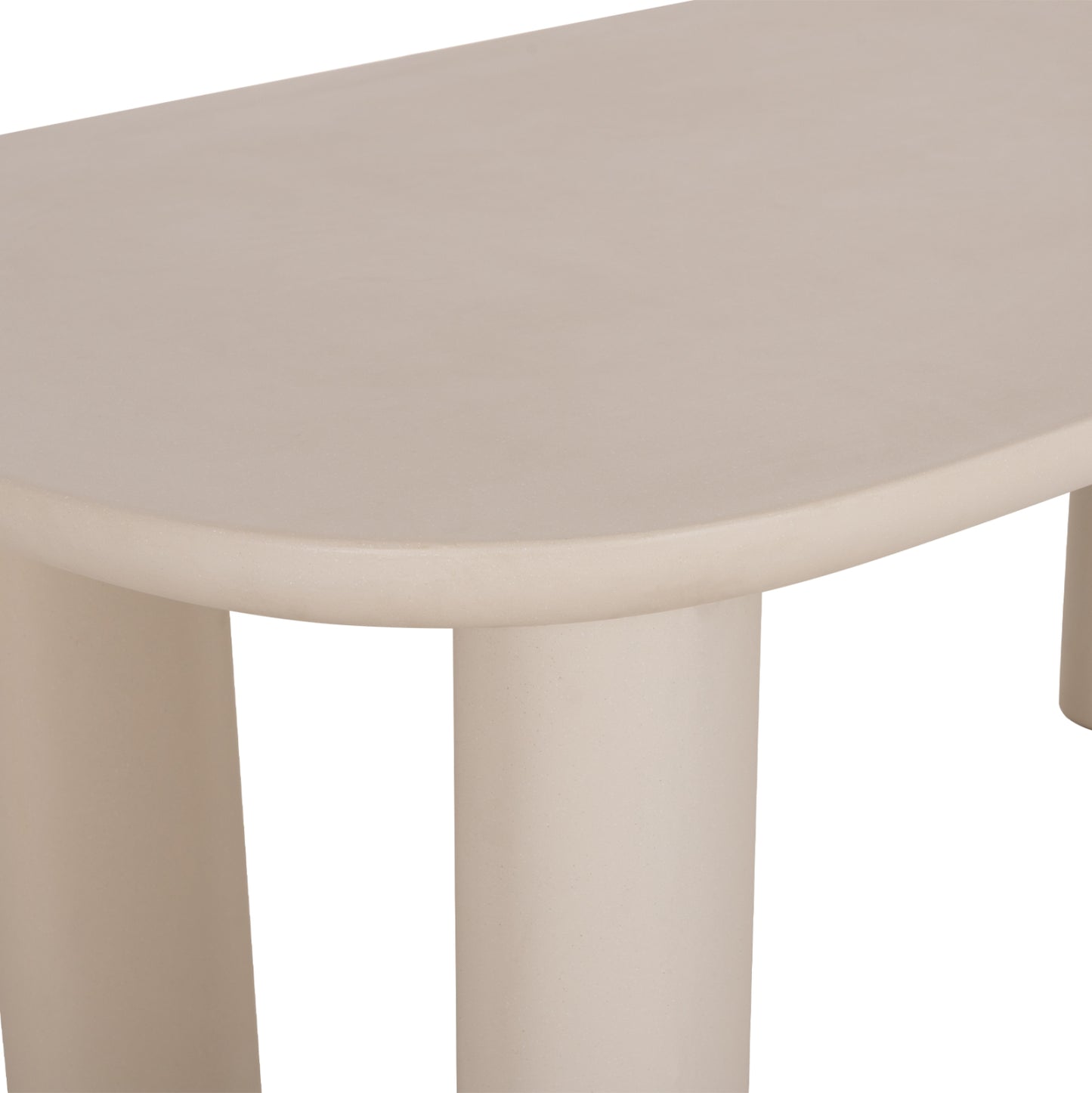 Dining Table Kiora Hm6597.02 Beige Fiber Cement 200x100x76hcm.