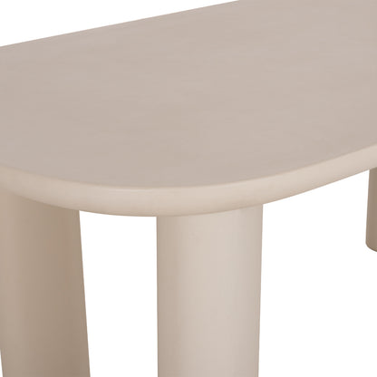 Dining Table Kiora Hm6597.02 Beige Fiber Cement 200x100x76hcm.