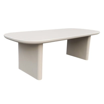 Dining Table Azami Hm6600.02 Beige Fiber Cement 240x100x75hcm