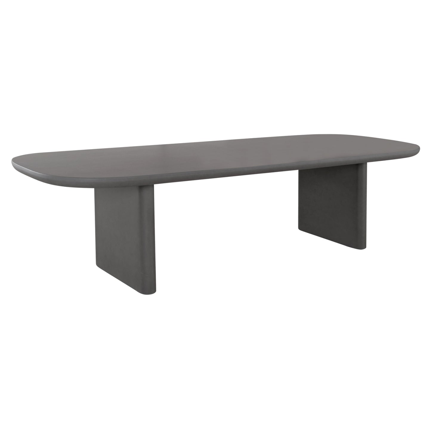 Dining Table Azami Hm6601.01 Grey Fiber Cement 300x112x75hcm