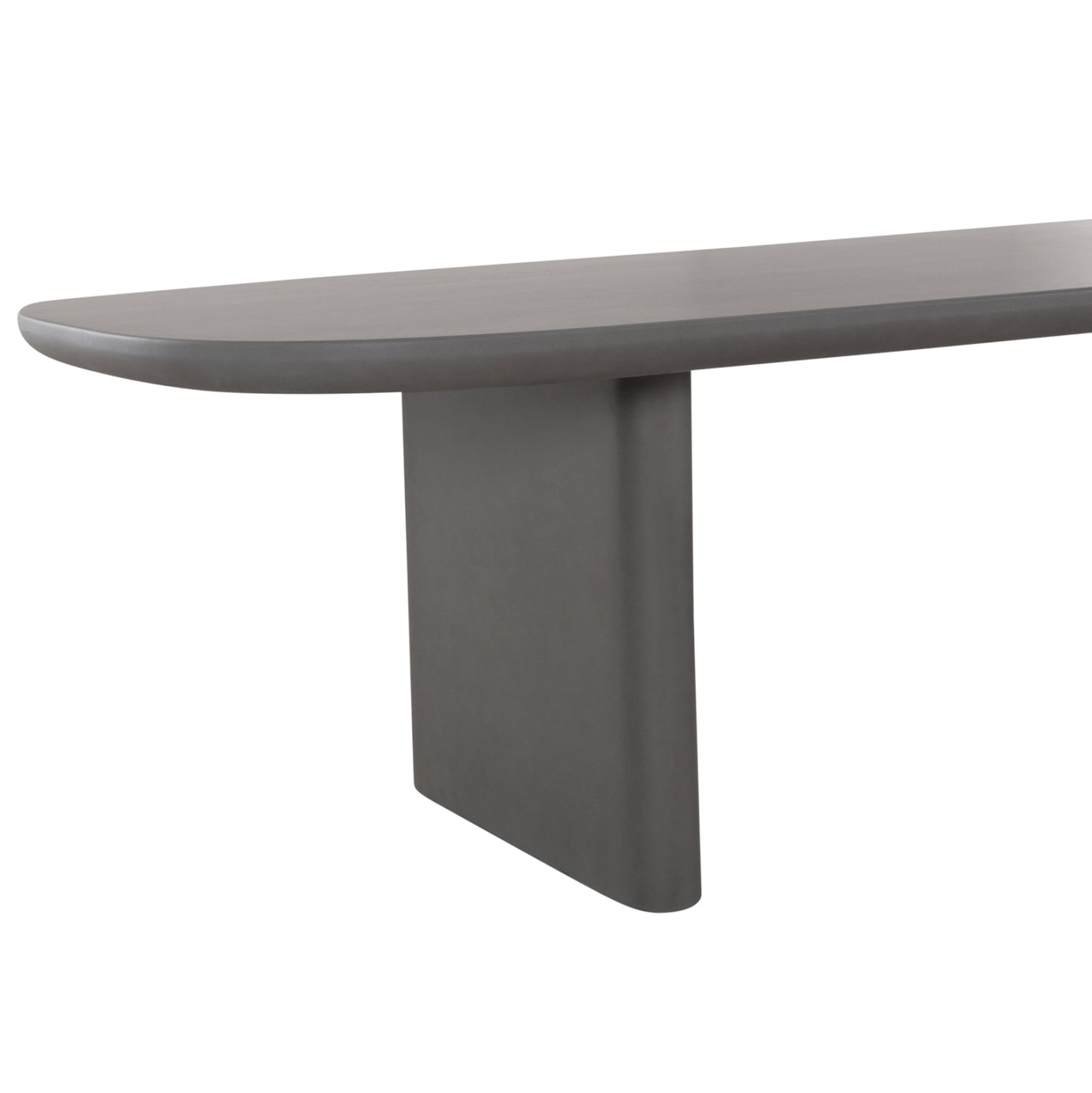 Dining Table Azami Hm6601.01 Grey Fiber Cement 300x112x75hcm