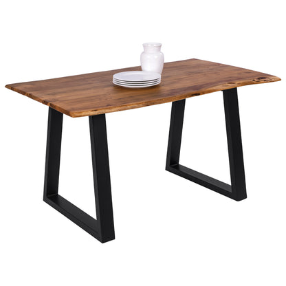 Dining Table Montana Slim Hm8163.11 Acacia Wood In Natural Color 140x80x77hcm.