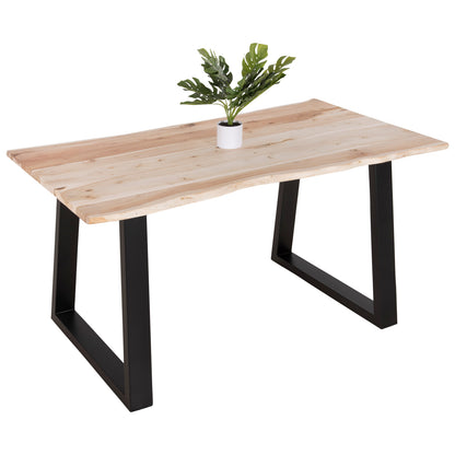 Dining Table Montana Slim Hm8163.21 Acacia Wood In Light Natural Color 140x80x77hcm.