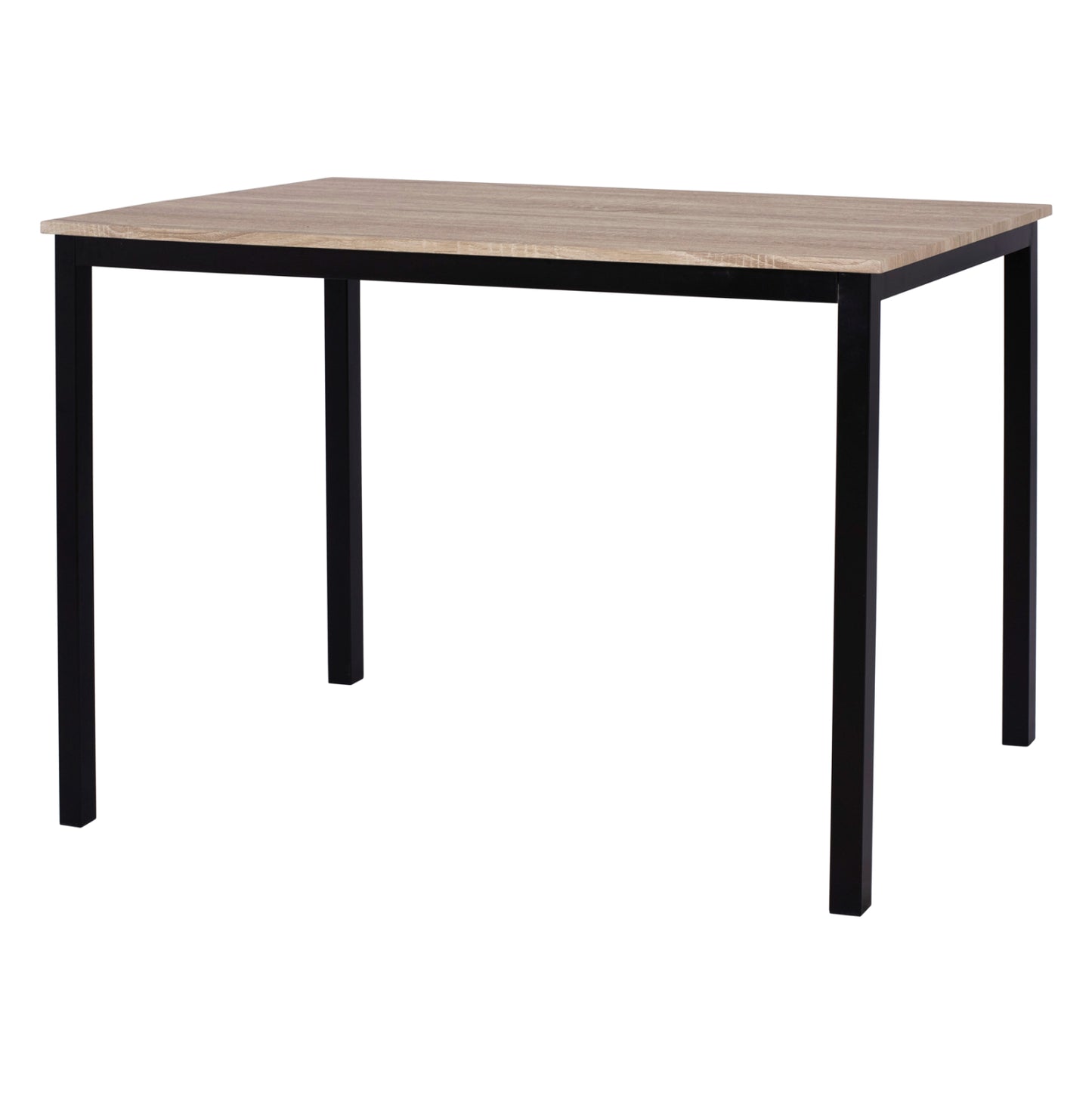 Dining Table Panya Hm8332, 110x70x76, Sonoma, Black Legs