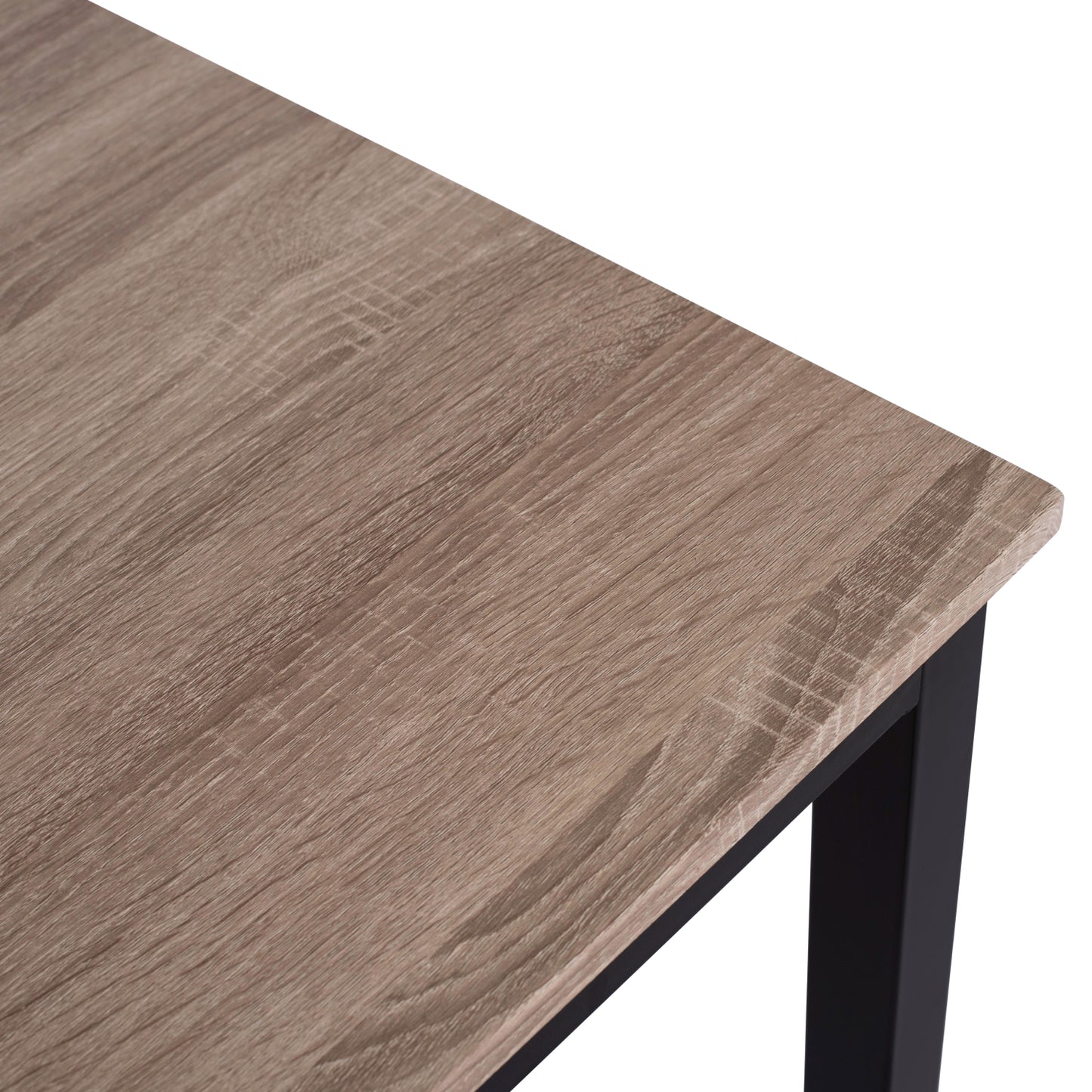 Dining Table Panya Hm8332, 110x70x76, Sonoma, Black Legs