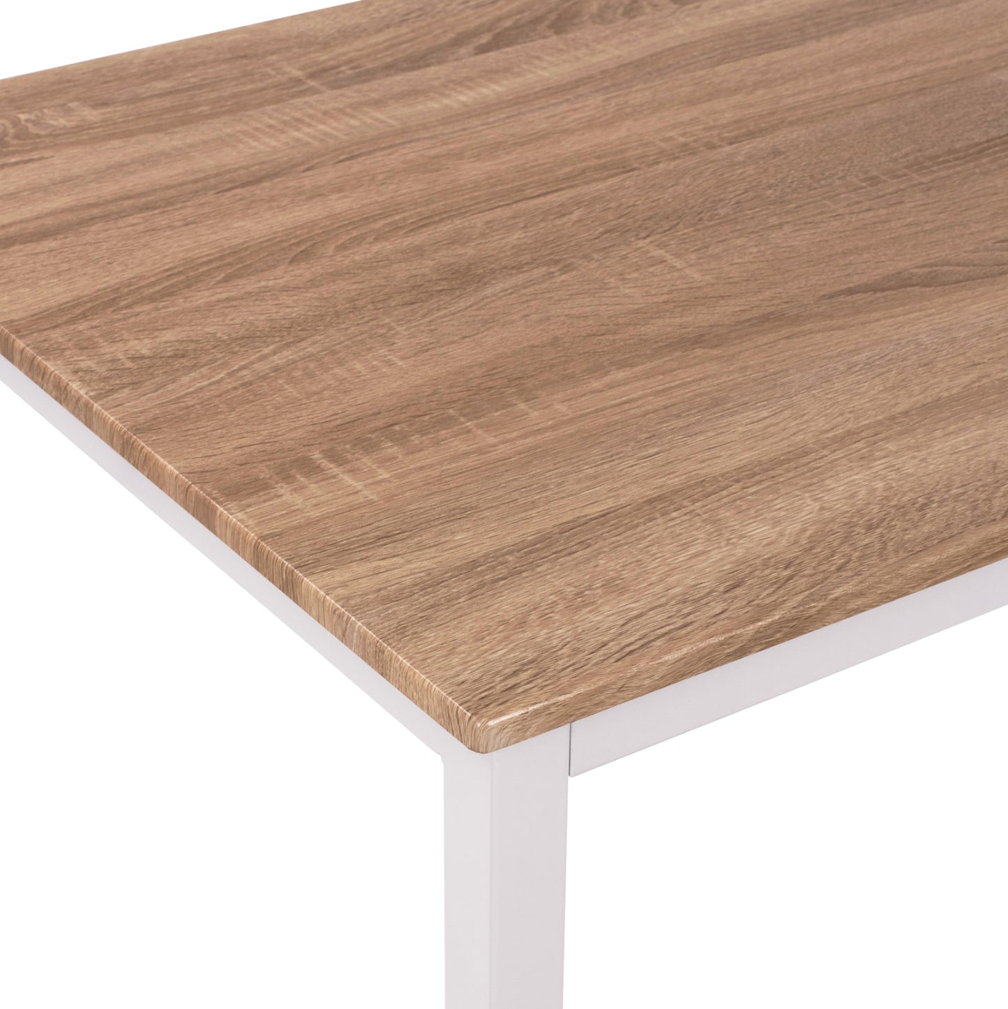 Dining Table Panya Hm8332.02, 110x70x76,sonoma,white Legs