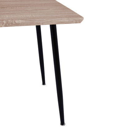 Dining Table Paloma Hm8334.01, 120x70x76,5-sonoma, Black Legs