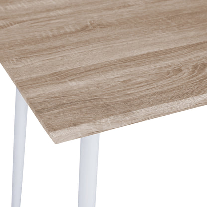 Dining Table Paloma Hm8334.02, 120x70x76.5- Sonoma,white Legs