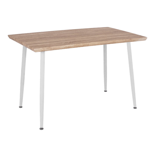 Dining Table Paloma Hm8334.02, 120x70x76.5- Sonoma,white Legs