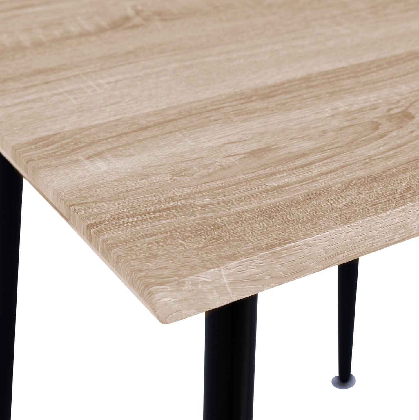 Dining Table Paloma Hm8335.01, 70x70x76.5, Sonoma, Black Legs