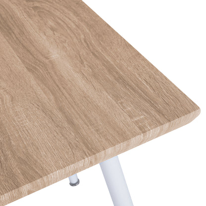 Dining Table Paloma Hm8335.02, 70x70x76.5, Sonoma, White Legs