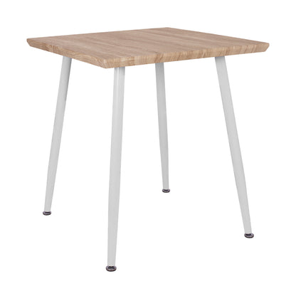 Dining Table Paloma Hm8335.02, 70x70x76.5, Sonoma, White Legs
