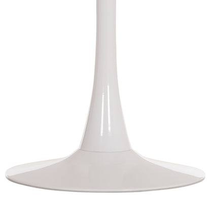 Round Dining Table Rollo Hm9421.11 Melamine In White Marble Metal Leg Φ90x74hcm.