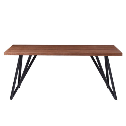 Dining Table Grow Hm9467.02 With Ashtree Wood Veneer In Rustic Style 180x90x75hcm.