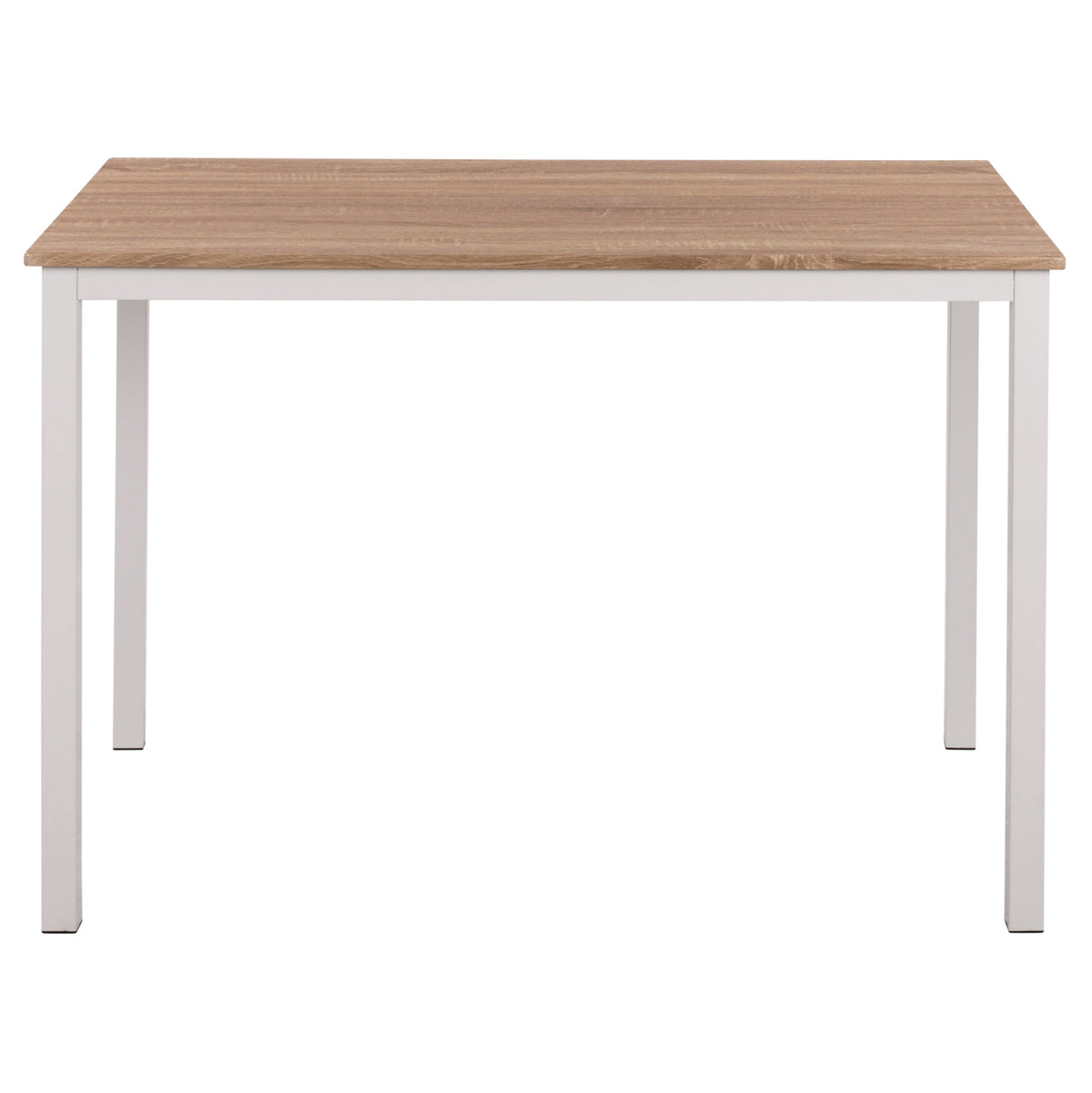 Dining Table Goose Hm9532.02 Sonama Mdf-white Metal Legs 120x80Χ75hcm.