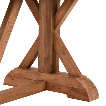 Dining Table Kronos Hm9535 Recycled Teak Wood In Natural Color 200x90x75hcm.