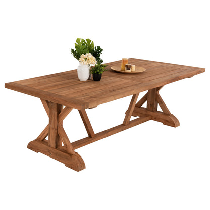 Dining Table Kronos Hm9535 Recycled Teak Wood In Natural Color 200x90x75hcm.