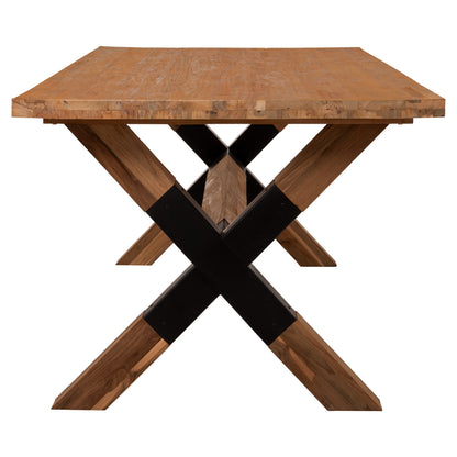 Dining Table Katte Hm9557 Solid Recycled Teak Wood-legs With Metal 250x100x78hcm.