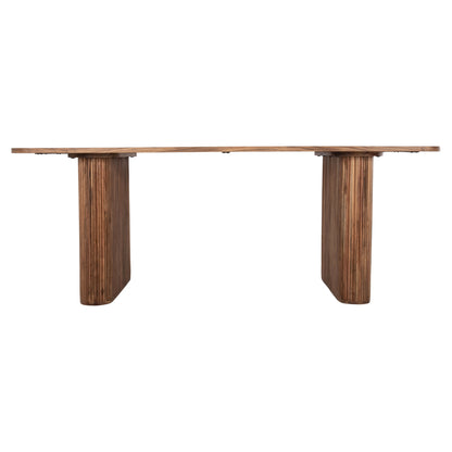 Dining Table Groot Hm9683 Solid Acacia Wood In Natural 200,5x100x72hcm.