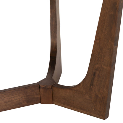 Dining Table Rimer Hm9742 Mdf With Ash Wood Veneer In Walnut Color 220x100x75h Cm.