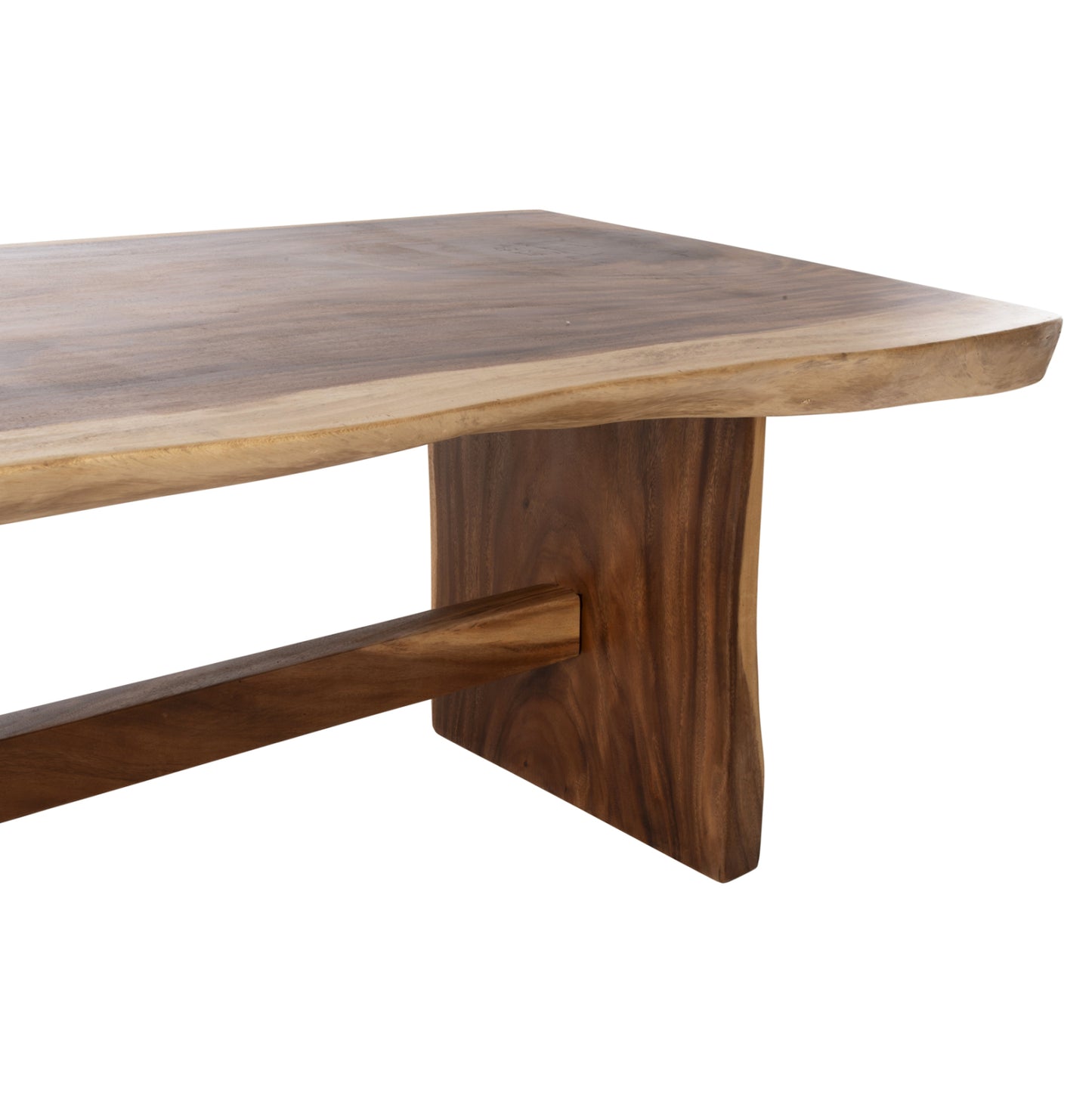Dining Table Ulyses Hm9757 Solid Suar Wood In Natural Coloring 200x90x77hcm.