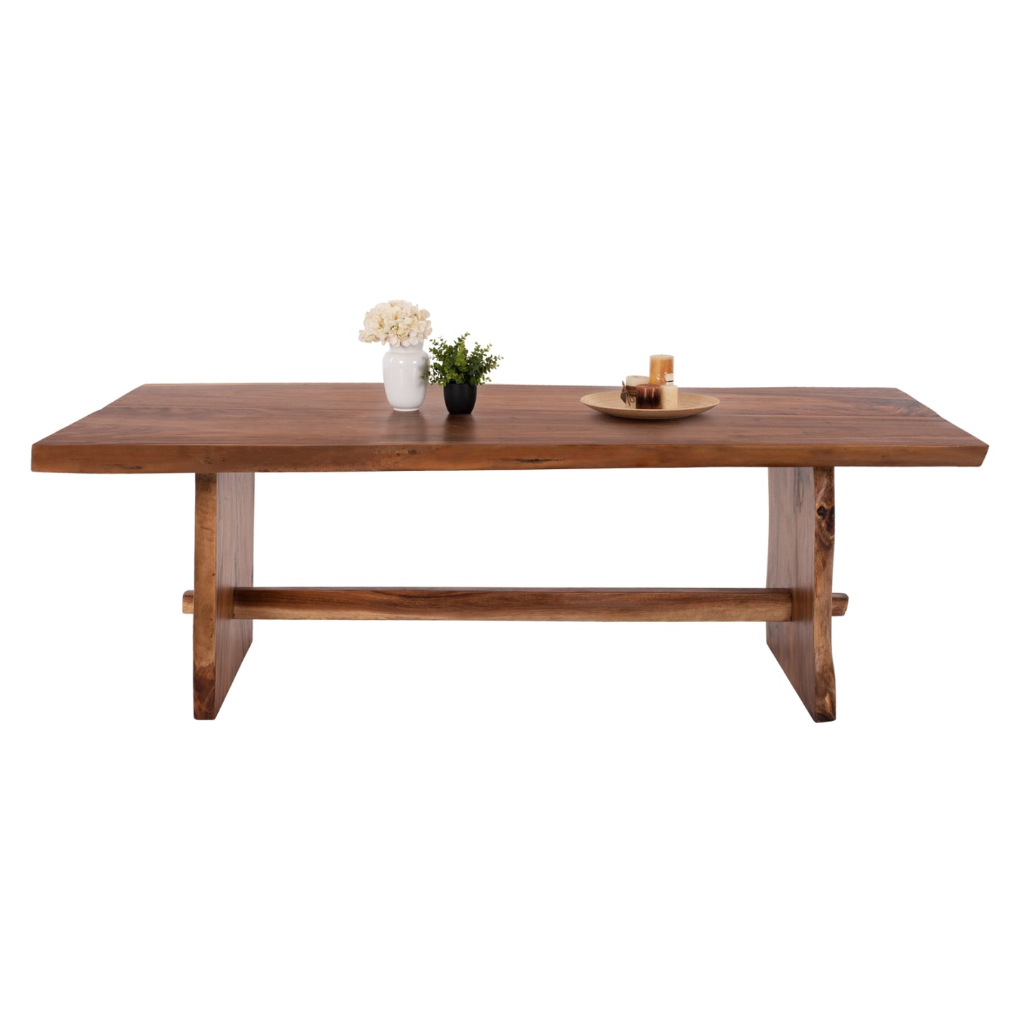 Dining Table Ulyses Hm9759 Solid Suar Wood In Natural Coloring 300x100x78hcm.