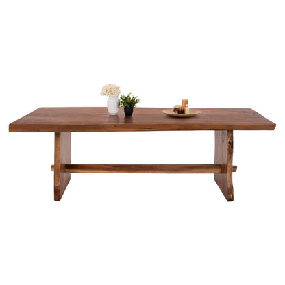 Dining Table Ulyses Hm9759 Solid Suar Wood In Natural Coloring 300x100x78hcm.