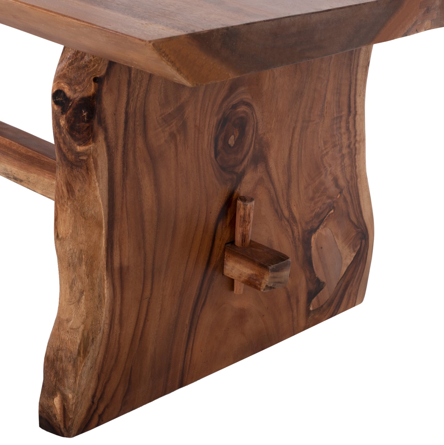 Dining Table Ulyses Hm9759 Solid Suar Wood In Natural Coloring 300x100x78hcm.