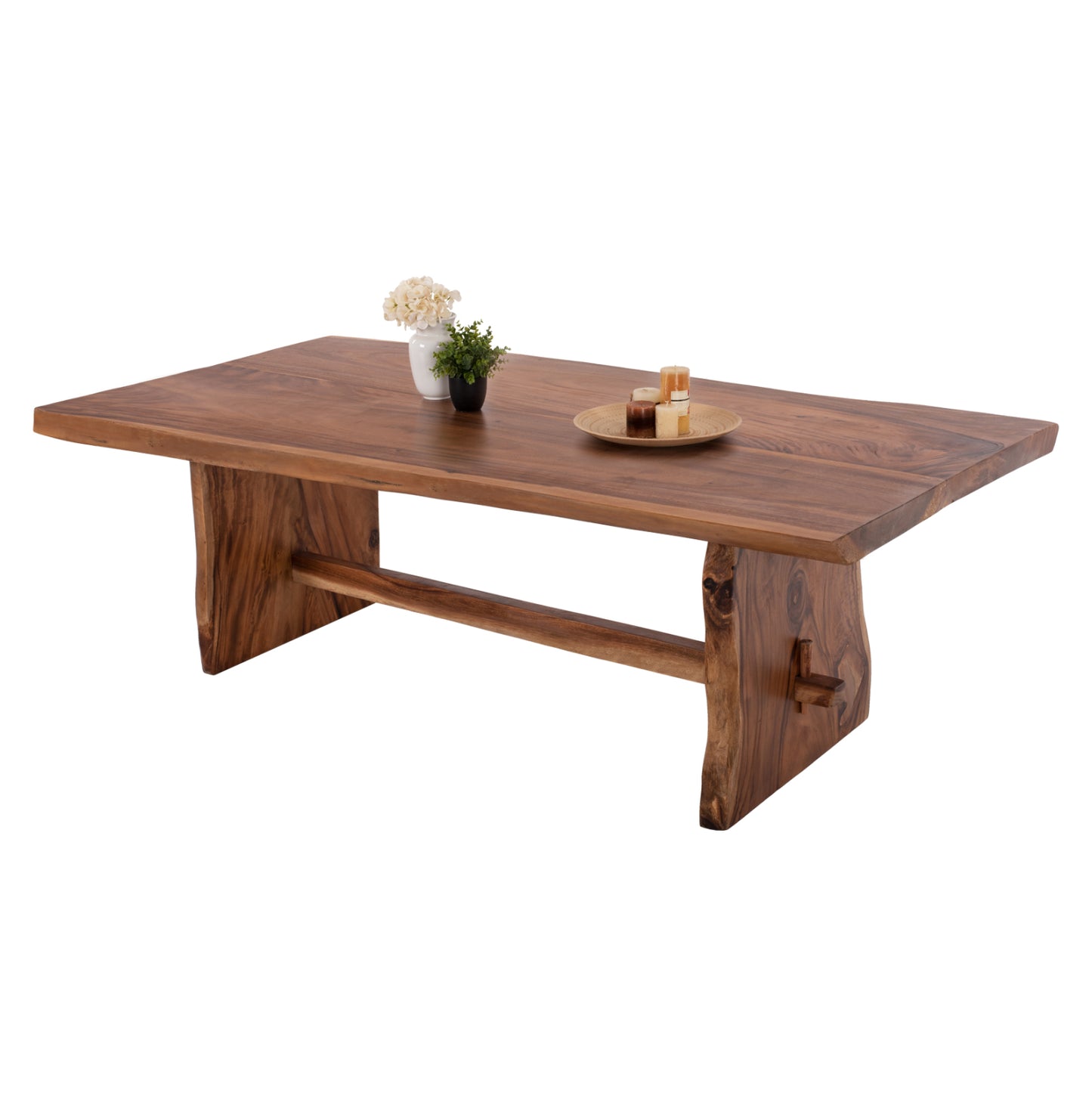 Dining Table Ulyses Hm9759 Solid Suar Wood In Natural Coloring 300x100x78hcm.