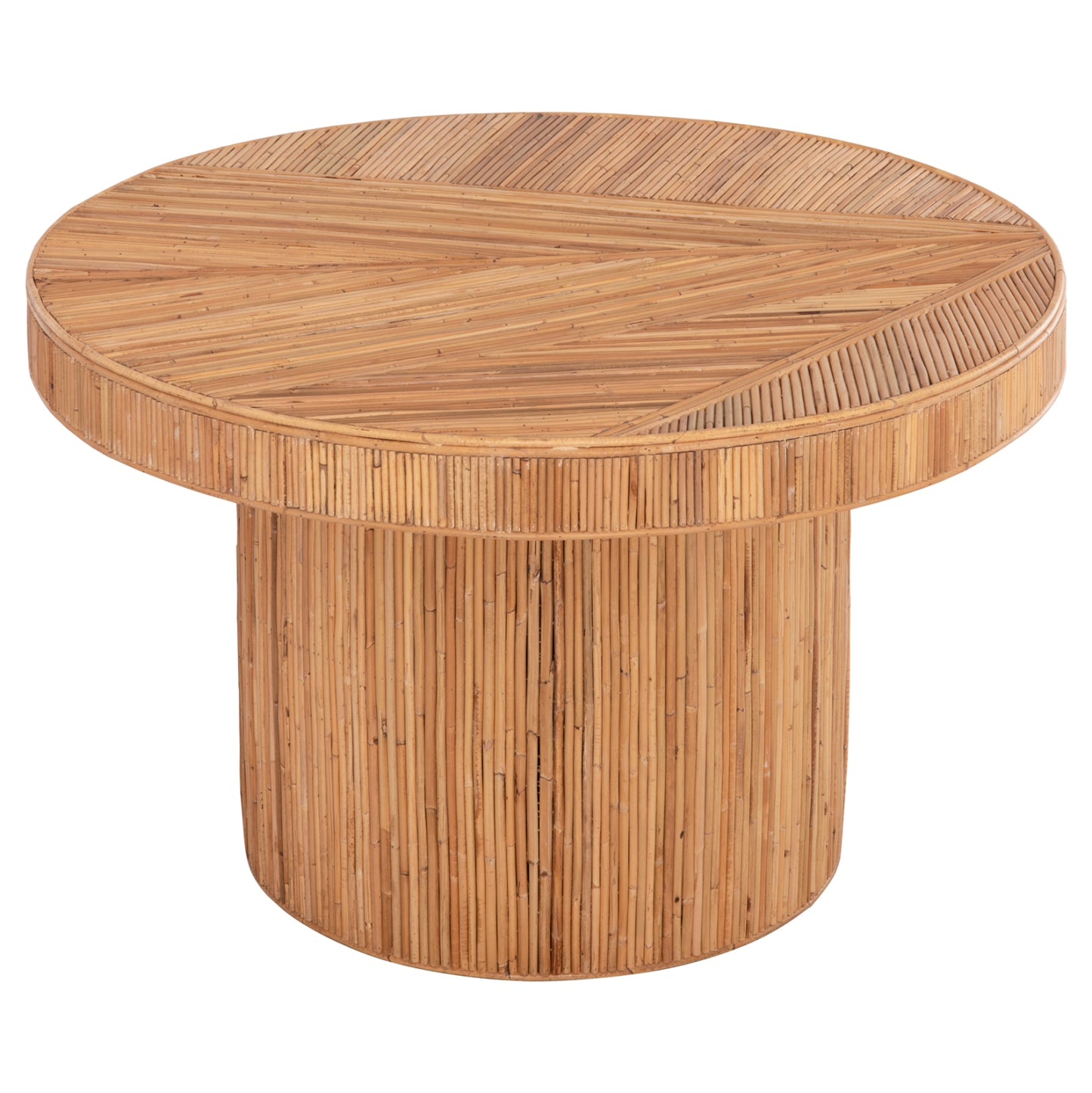 Dining Table Gatsby Hm9884 Natural Rattan In Natural Color Φ120x76hcm.