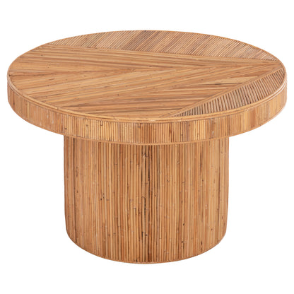 Dining Table Gatsby Hm9884 Natural Rattan In Natural Color Φ120x76hcm.