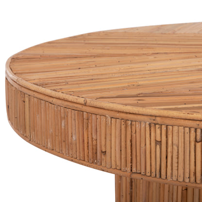 Dining Table Gatsby Hm9884 Natural Rattan In Natural Color Φ120x76hcm.