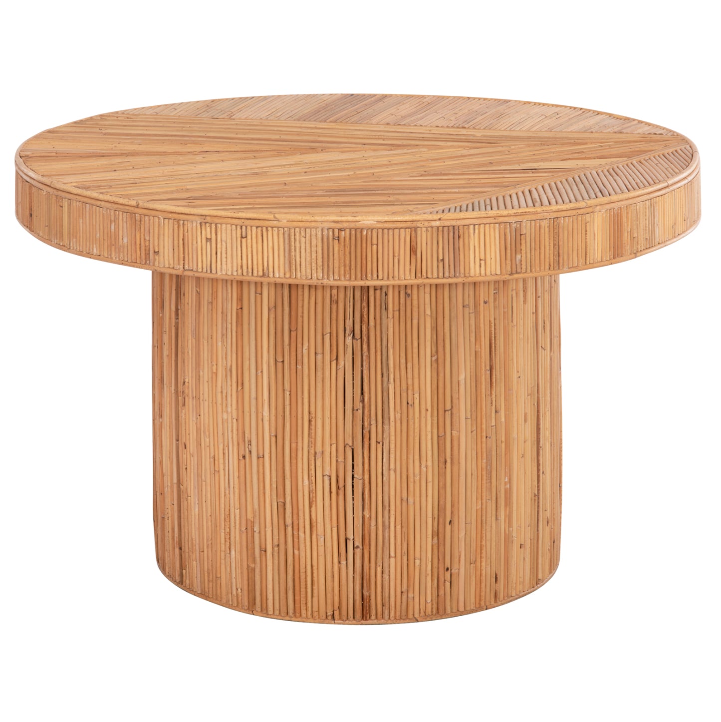 Dining Table Gatsby Hm9884 Natural Rattan In Natural Color Φ120x76hcm.