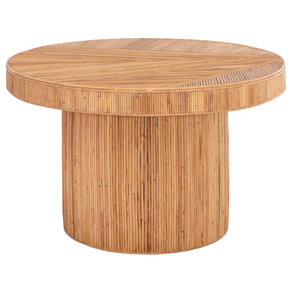 Dining Table Gatsby Hm9884 Natural Rattan In Natural Color Φ120x76hcm.