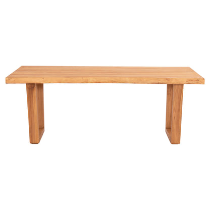 Dining Table Leopold Hm9933.01 Solid Teak Wood- Natural Color 200.5x107x76hcm.
