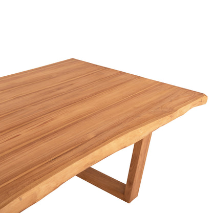 Dining Table Leopold Hm9933.01 Solid Teak Wood- Natural Color 200.5x107x76hcm.