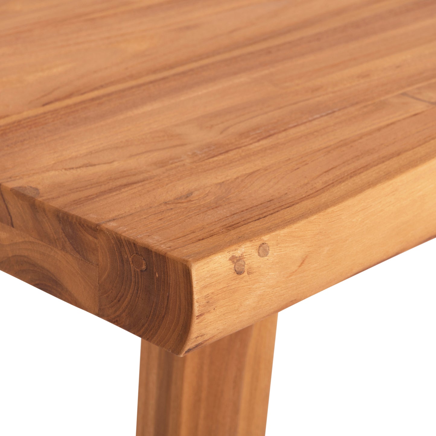 Dining Table Leopold Hm9933.01 Solid Teak Wood- Natural Color 200.5x107x76hcm.