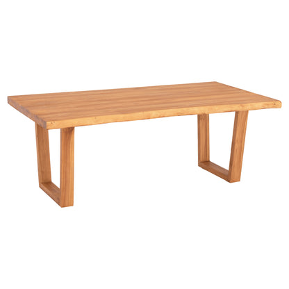 Dining Table Leopold Hm9933.01 Solid Teak Wood- Natural Color 200.5x107x76hcm.