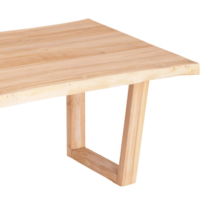 Dining Table Leopold Hm9933.02 Solid Teak Wood-light Natural Color 200,5x107x76hcm.