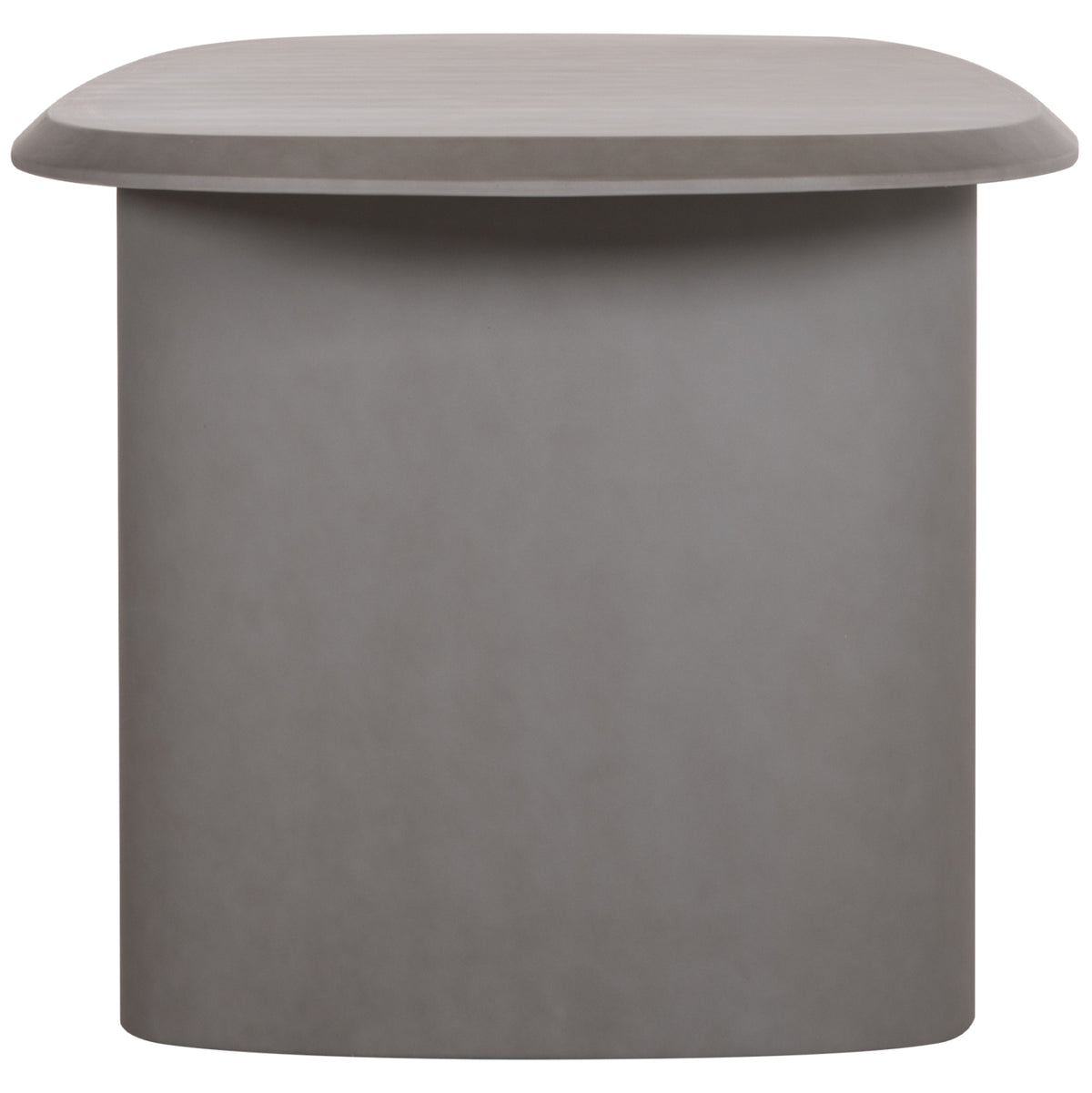 Dining Table Oval Glen Hm6598.01 Fiber Cement In Grey 260x95x75hcm