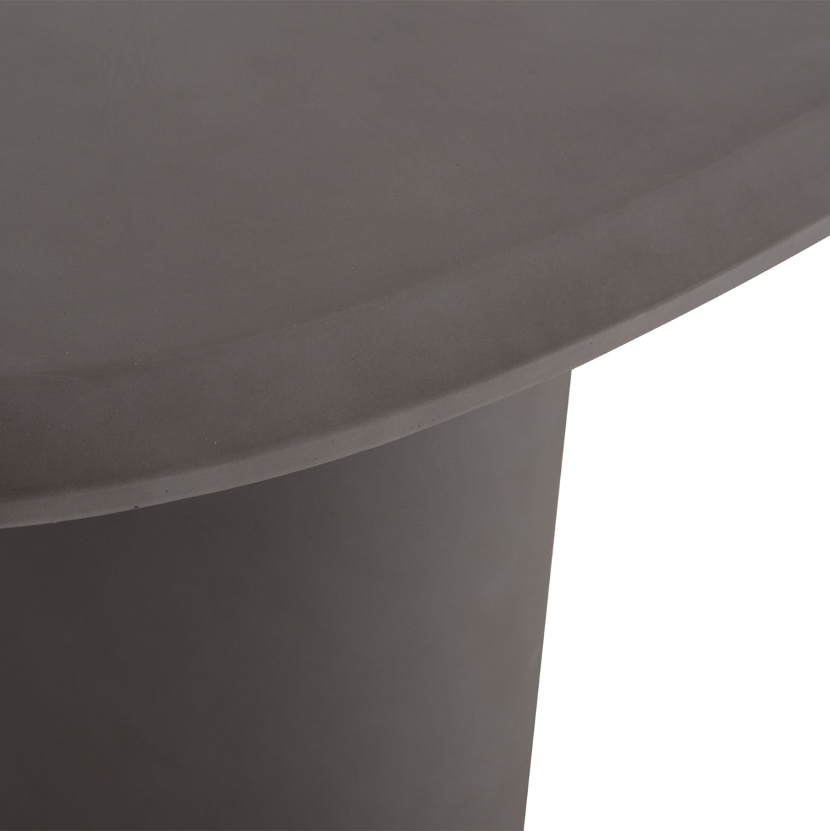 Dining Table Oval Glen Hm6598.01 Fiber Cement In Grey 260x95x75hcm