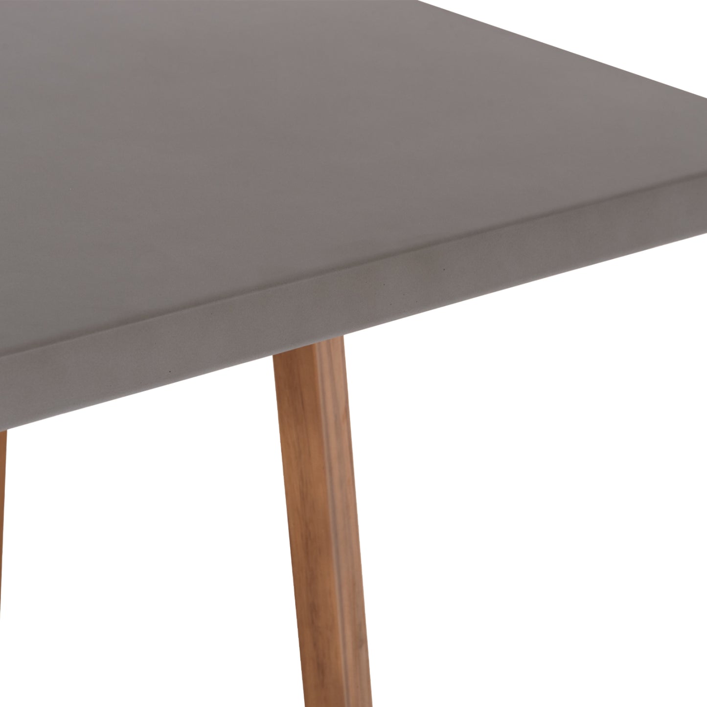 Dining Table Square Privo Hm6602.01 Grey Fiber Cement--acacia Wood 80x80x76hcm.