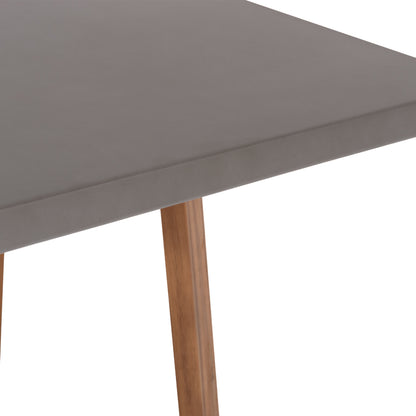 Dining Table Square Privo Hm6602.01 Grey Fiber Cement--acacia Wood 80x80x76hcm.
