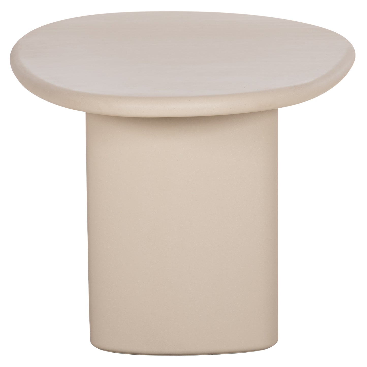 Dining Table Oval Volpe Hm6599.02 Fiber Cement In Beige 240x106x75hcm