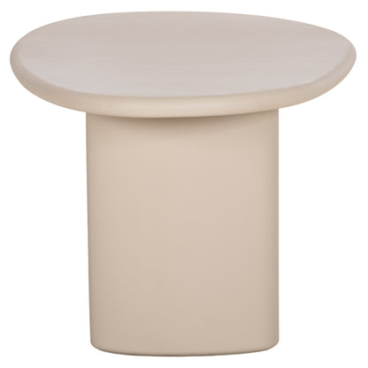 Dining Table Oval Volpe Hm6599.02 Fiber Cement In Beige 240x106x75hcm