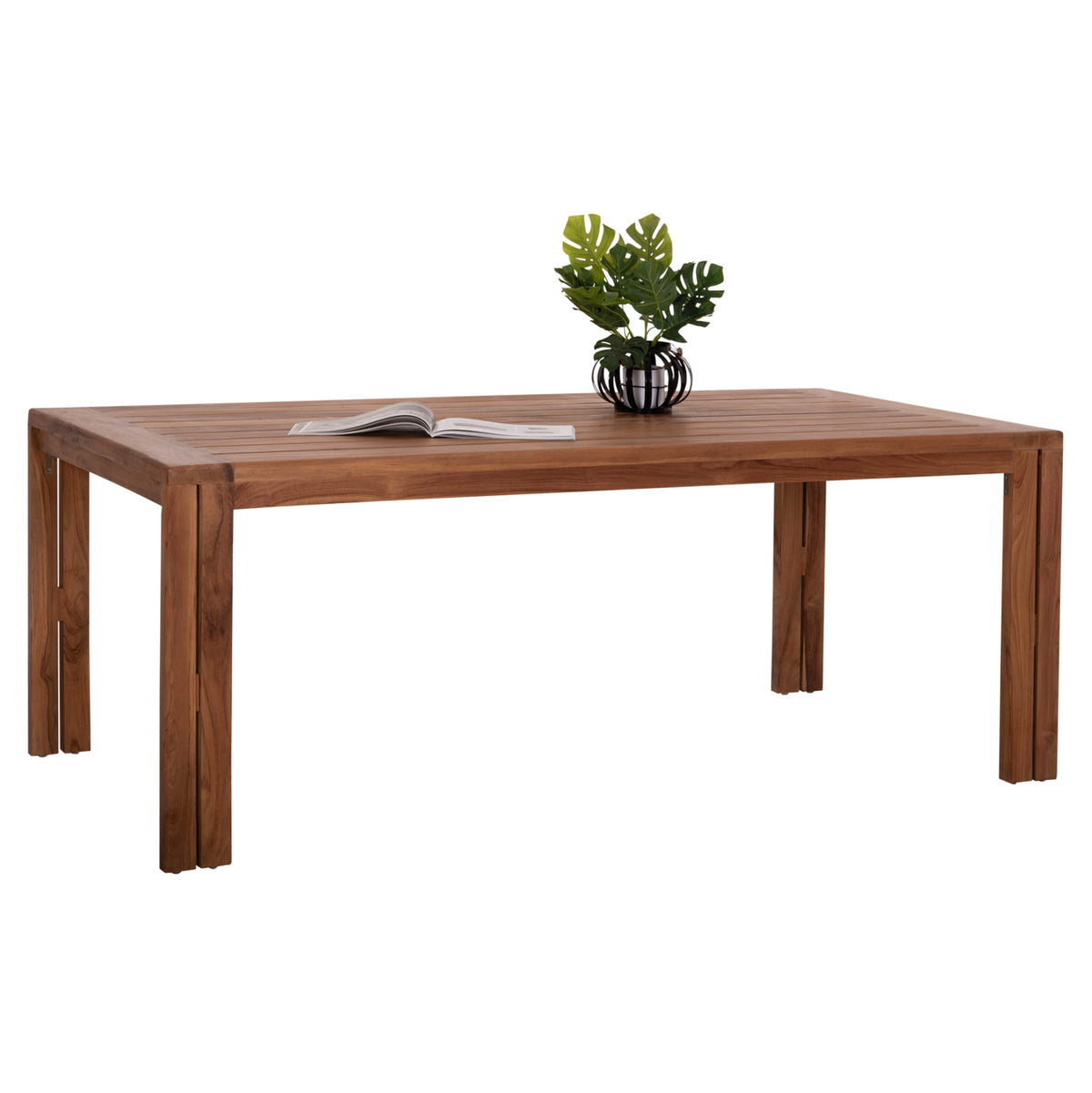 Dining Table Rectangular Series Kioto Hm6387 Teak Wood--natural Color 200x100x76hcm.