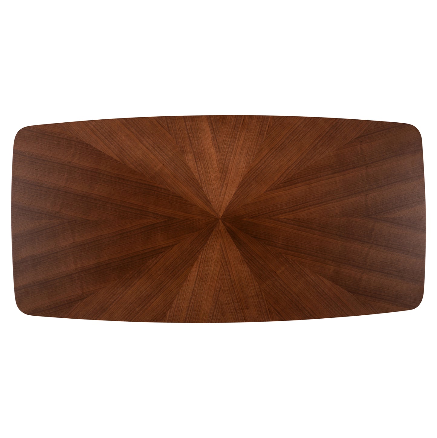 Dining Table Rectangular Riner Hm9745 Mdf With Walnut Sunburst Veneer 180x90x76hcm.